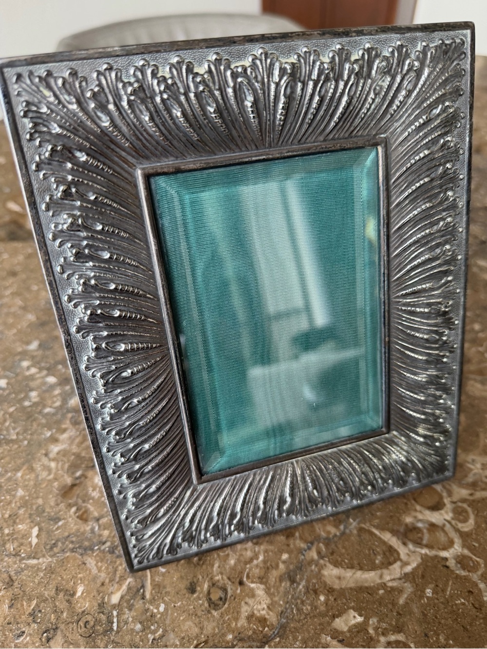 BUCCELLATI Medium Silver Rouche Linenfold Picture Frame - Picture 9 of 10